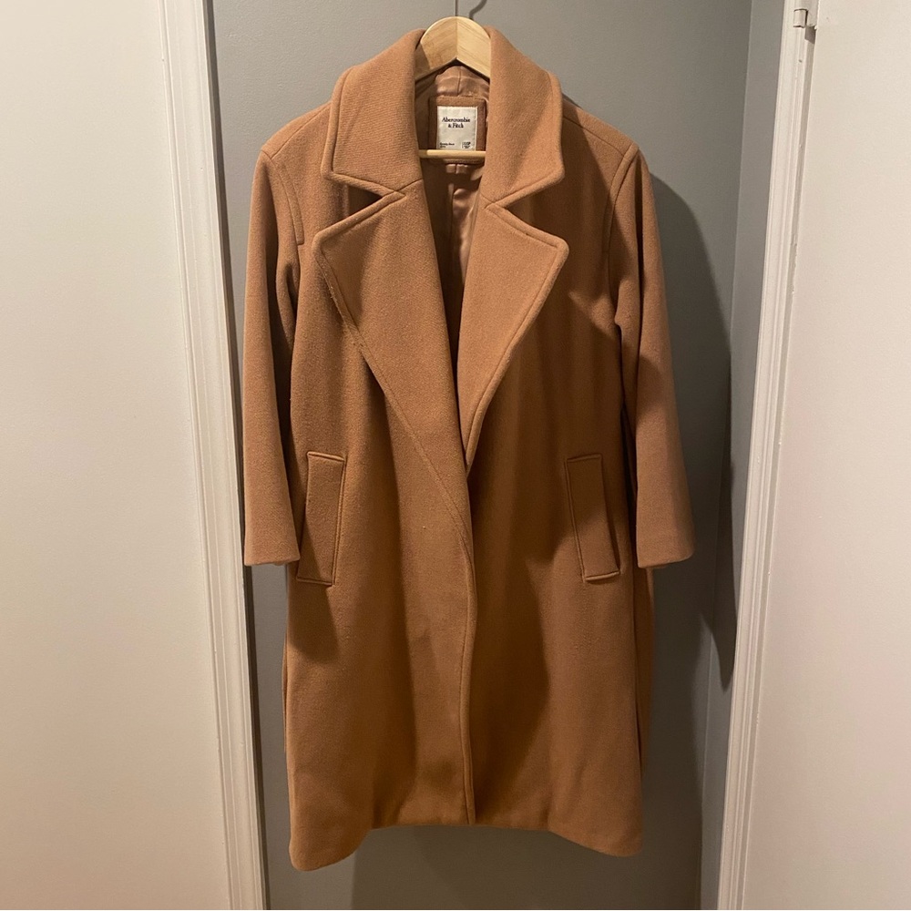 Abercrombie & Fitch Tan Pea Coat - Picture 6 of 8
